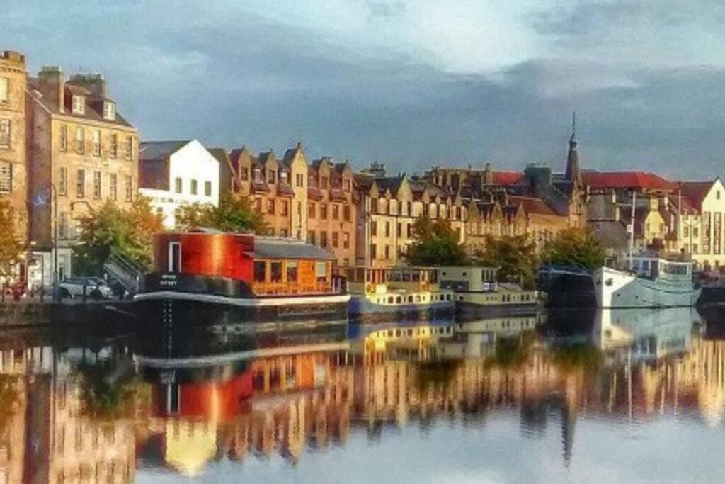 My Waterfront Apartment, Views Over Water Of Leith Edinburgh Bagian luar foto